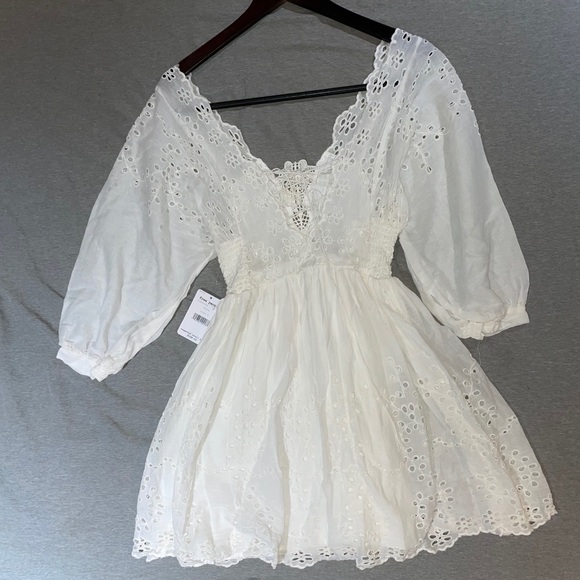 Free People Lottie Ivory Dress - Picture 5 of 9